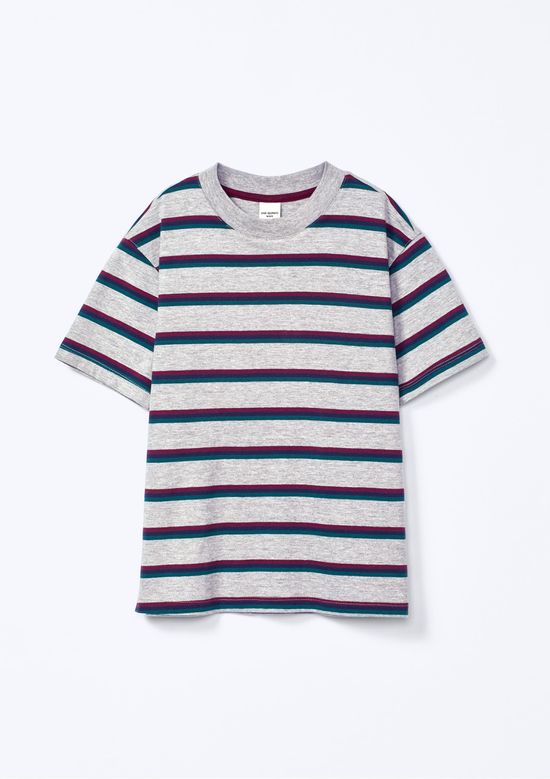 Foto do produto: Camiseta Infantil Oversized Em Tecido Fio Tinto - Cinza