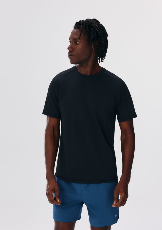 Foto do produto: Camiseta Esportiva Masculina Básica Raglan - Preto