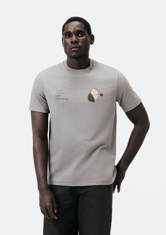 Foto do produto: Camiseta Masculina Comfort Super Cotton Estampada - Cinza