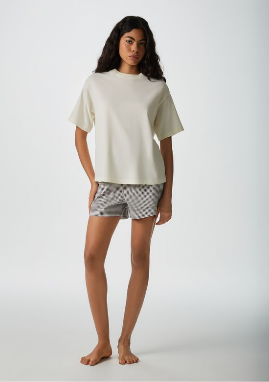 Foto do produto: Pijama Curto Feminino Amplo - Nude