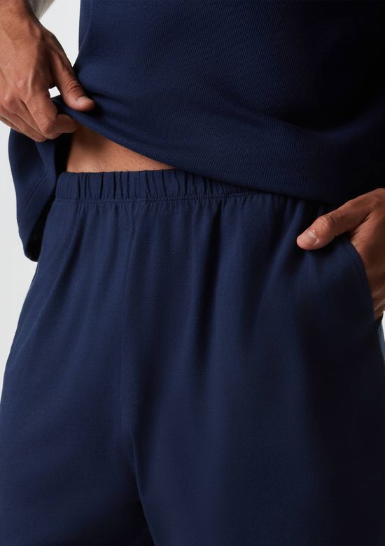 Foto do produto: Pijama Masculino Em Ribana Canelada - Azul