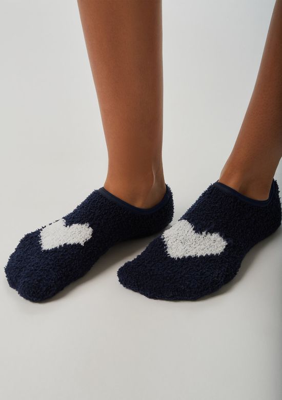 Foto do produto: Meia Sapatilha Feminina Em Chenille - Azul