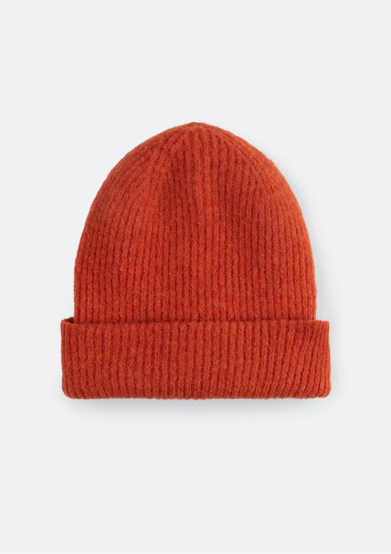 Foto do produto: Gorro Feminino Em Tricô Canelado - Vermelho