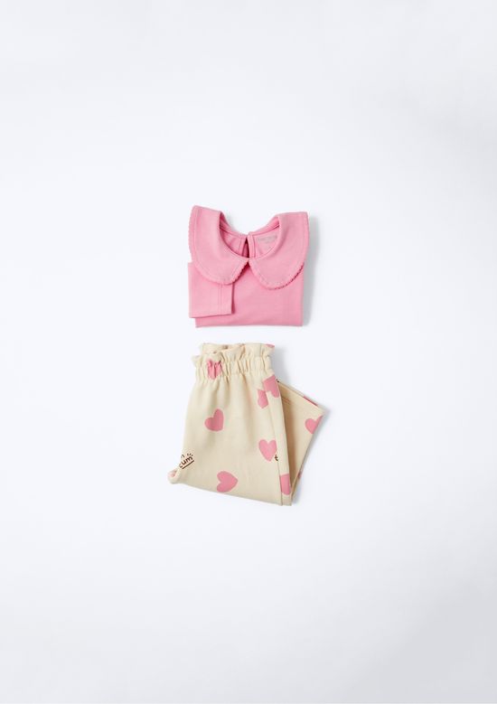 Foto do produto: Conjunto Longo Bebê Menina Estampado - Rosa