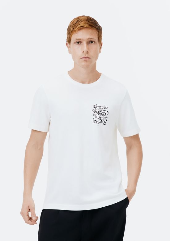 Foto do produto: Camiseta Masculina Comfort Com Estampa - Off white