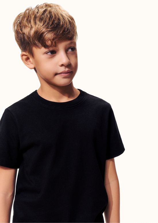 Foto do produto: Camiseta Básica Infantil Menino Manga Curta Slim - Preto