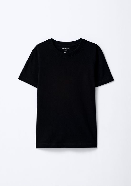 Foto do produto: Camiseta Básica Infantil Menino Manga Curta Slim - Preto