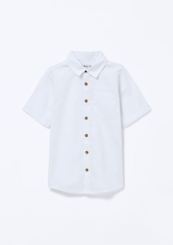 Foto do produto: Camisa Infantil Menino Manga Comfort - Branco