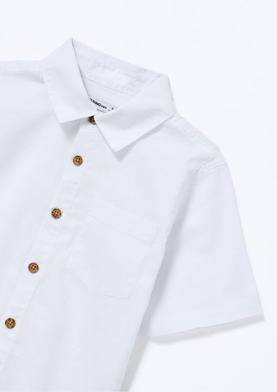 Foto do produto: Camisa Infantil Menino Manga Comfort - Branco