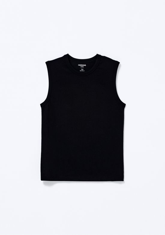 Foto do produto: Regata Básica Infantil Menino Regular - Preto