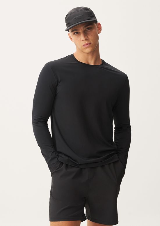 Foto do produto: Camiseta Esportiva Masculina Manga Longa Proteção UV - Preto