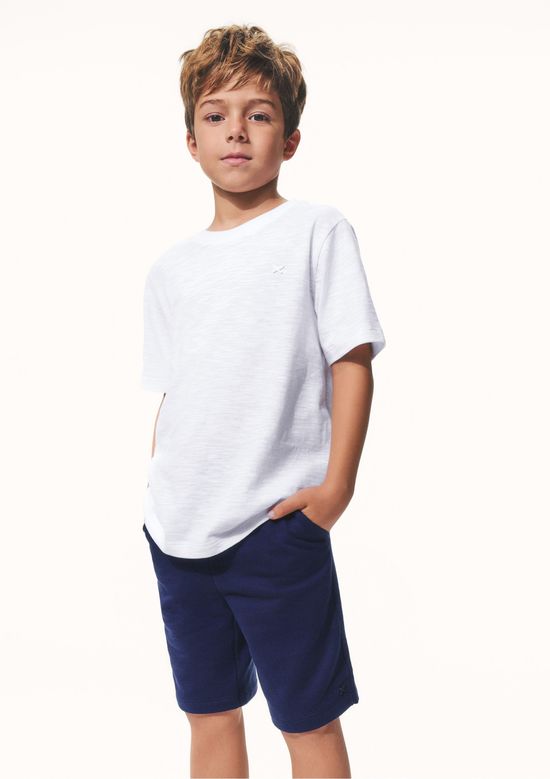 Foto do produto: Bermuda Básica Infantil Menino Em Moletom - Azul