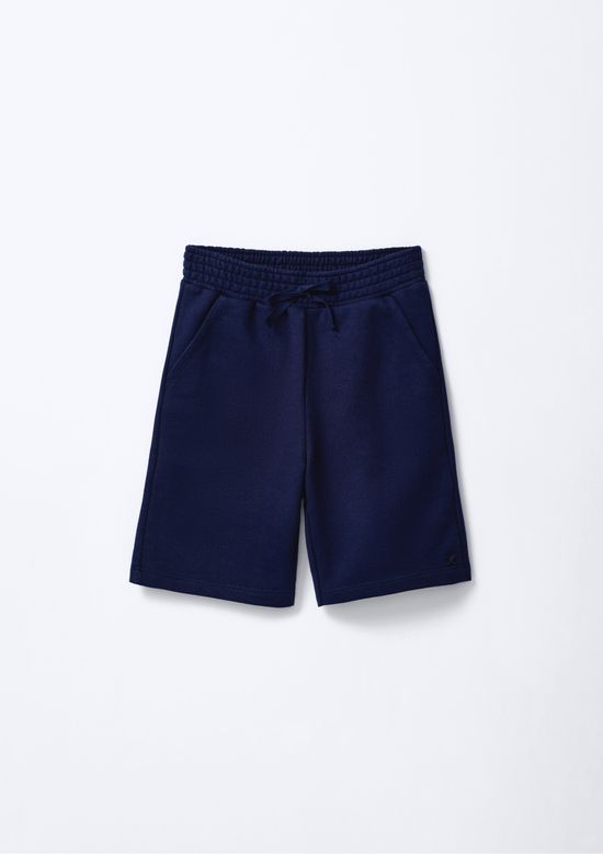 Foto do produto: Bermuda Básica Infantil Menino Em Moletom - Azul