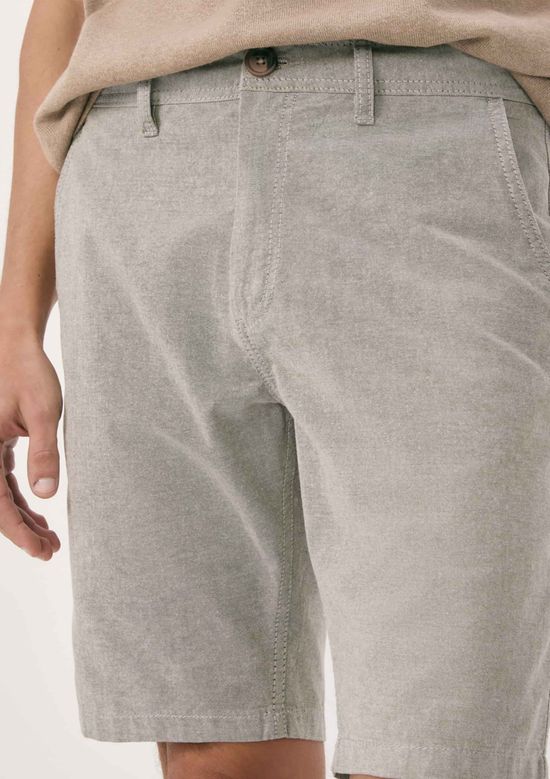 Foto do produto: Bermuda Em Sarja Masculina Chino - Cinza