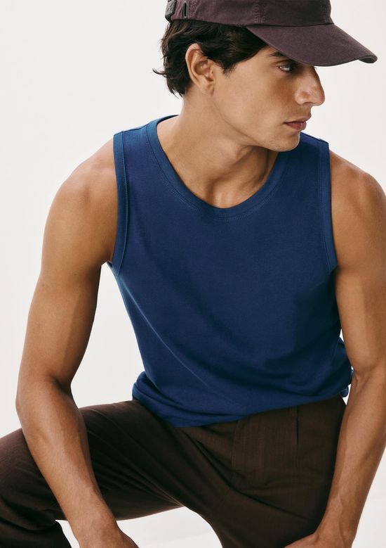 Foto do produto: Regata Básica Masculina World - Azul