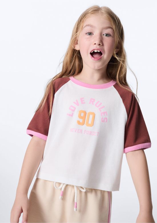 Foto do produto: Blusa Infantil Menina Com Estampa - Marrom