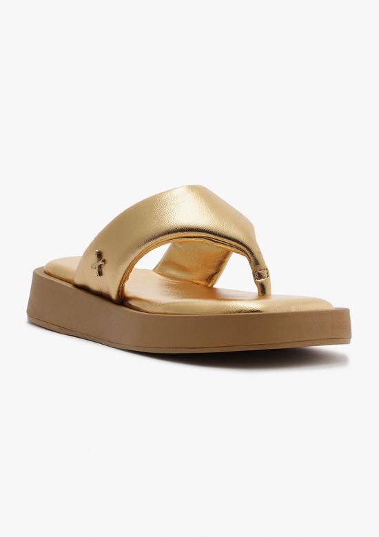 Foto do produto: Sandália Solar Hering Flatform Feminina - Dourado