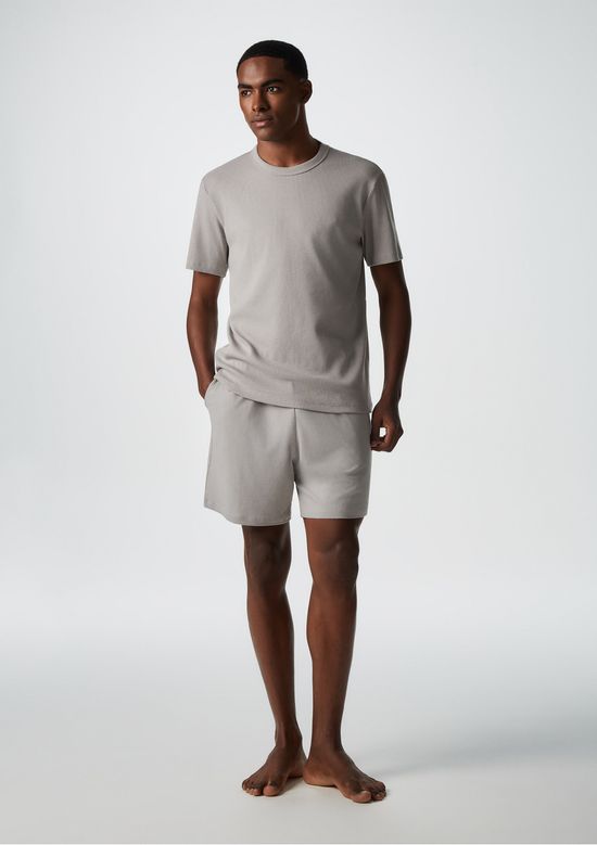 Foto do produto: Pijama Masculino Em Ribana Canelada - Cinza