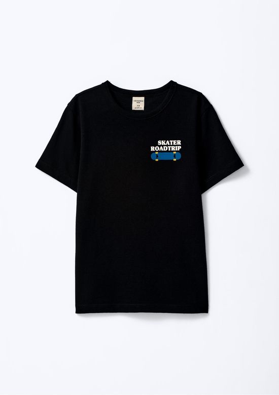 Foto do produto: Camiseta Infantil Menino Regular Estampada - Preto