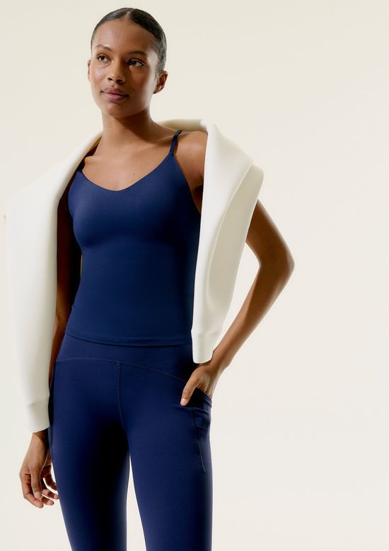 Foto do produto: Regata Esportiva Feminina Decote V - Azul