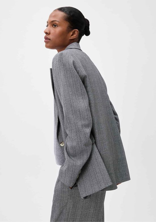 Foto do produto: Blazer Feminino Mesclado - Cinza