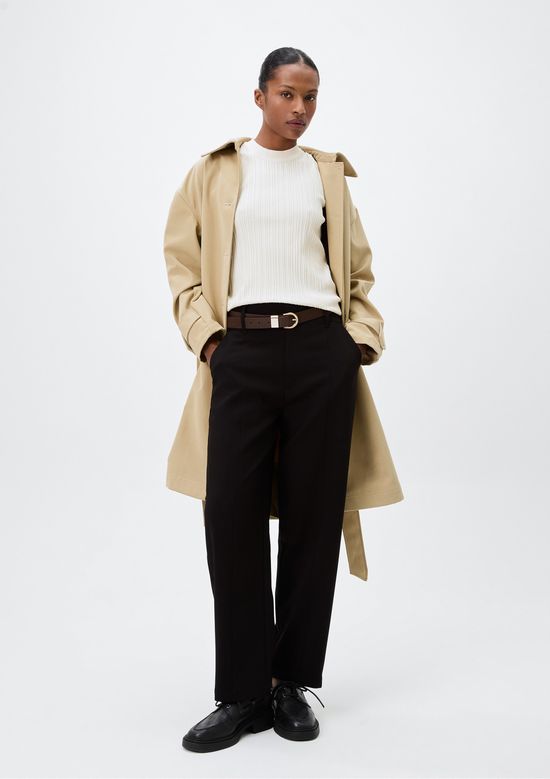 Foto do produto: Regata Feminina Slim Em Tricô - Creme
