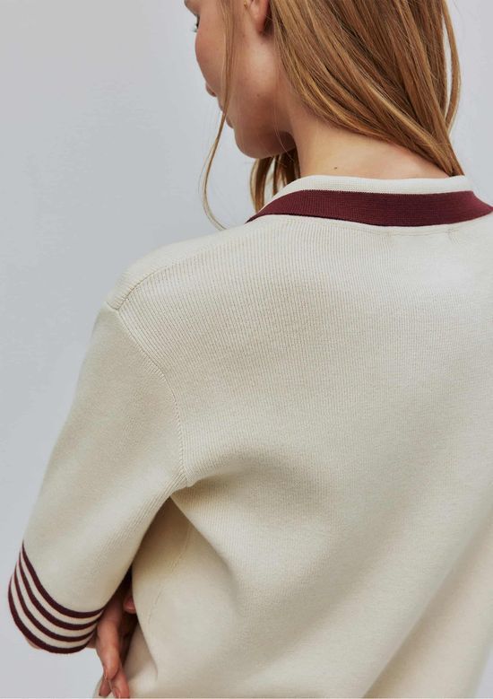 Foto do produto: Blusa Polo Feminina Em Tricô Hering + Welcome - Creme