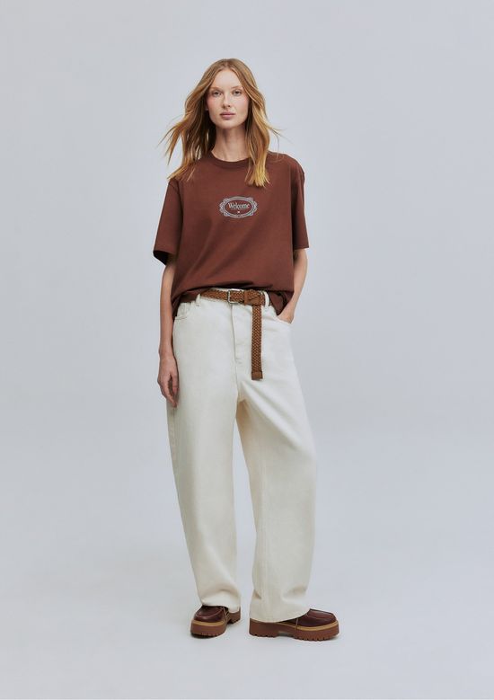 Foto do produto: Calça Jeans Baggy Hering + Welcome - Off white