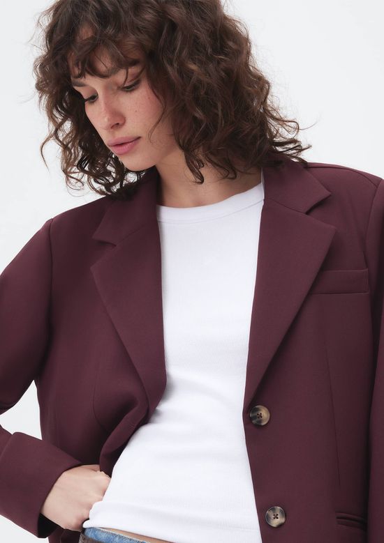 Foto do produto: Blazer Feminino Alfaiatado - Vinho