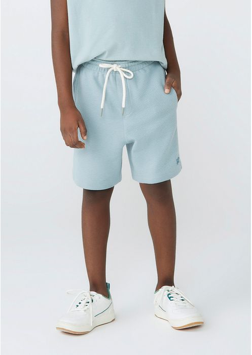 Bermuda Infantil Menino Comfort - Azul Claro