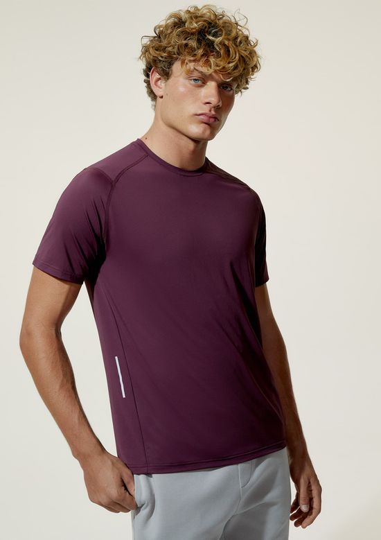 Foto do produto: Camiseta Esportiva Masculina Manga Curta Hiit - Vinho