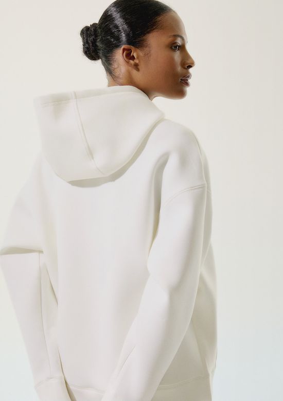 Foto do produto: Blusão Esportivo Feminino Com Capuz - Off white