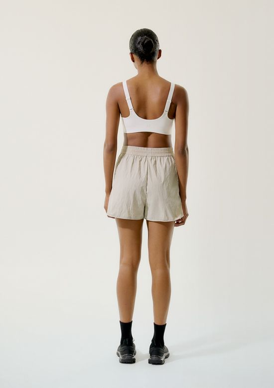Foto do produto: Shorts Esportivo Feminino Cós Elástico - Creme
