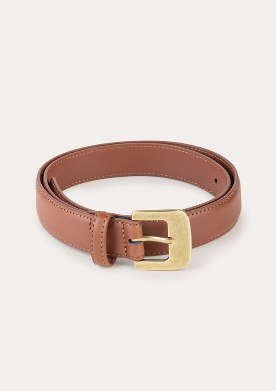 Foto do produto: Cinto Feminino De Couro Fivela Quadrada - Marrom