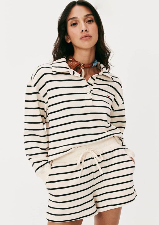 Foto do produto: Blusão Feminino Moletom Polo Fio Tinto - Creme