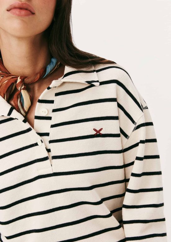 Foto do produto: Blusão Feminino Moletom Polo Fio Tinto - Creme