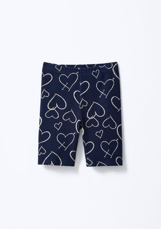 Foto do produto: Bermuda Infantil Menina Ciclista Estampada - Azul
