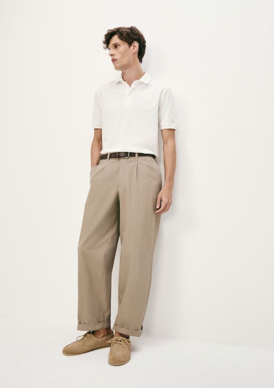 Foto do produto: Camisa Polo Masculina Em Piquet Pima - Off white