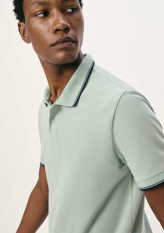 Foto do produto: Camisa Polo Básica Masculina Manga Curta Em Piquet - Verde