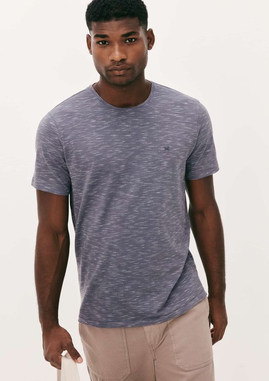 Foto do produto: Camiseta Básica Masculina Em Malha Jet - Azul