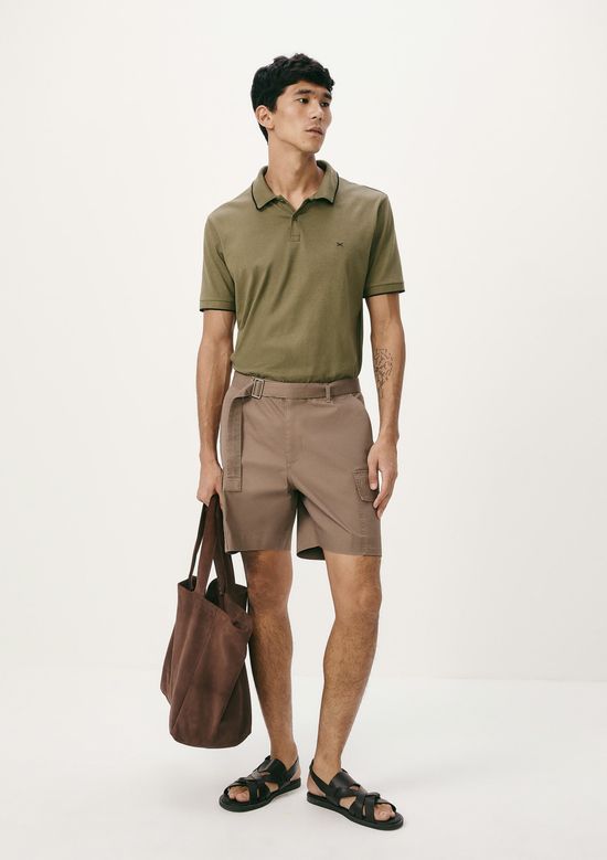 Foto do produto: Camisa Polo Básica Masculina Super Cotton Com Bordado - Verde