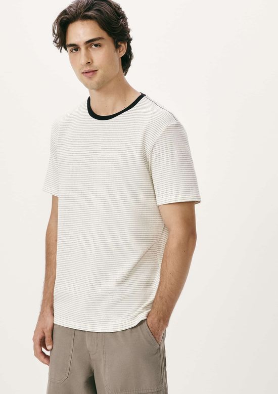 Foto do produto: Camiseta Masculina Manga Curta Fio Tinto Listrada - Preto