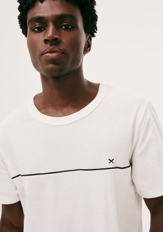 Foto do produto: Pijama Curto Masculino Em Algodão - Off white