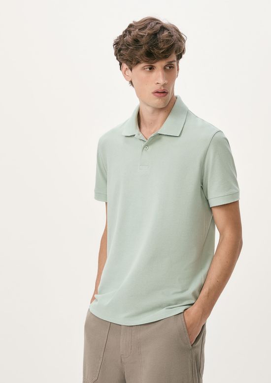 Foto do produto: Camisa Polo Básica Masculina Manga Curta Em Piquet - Verde
