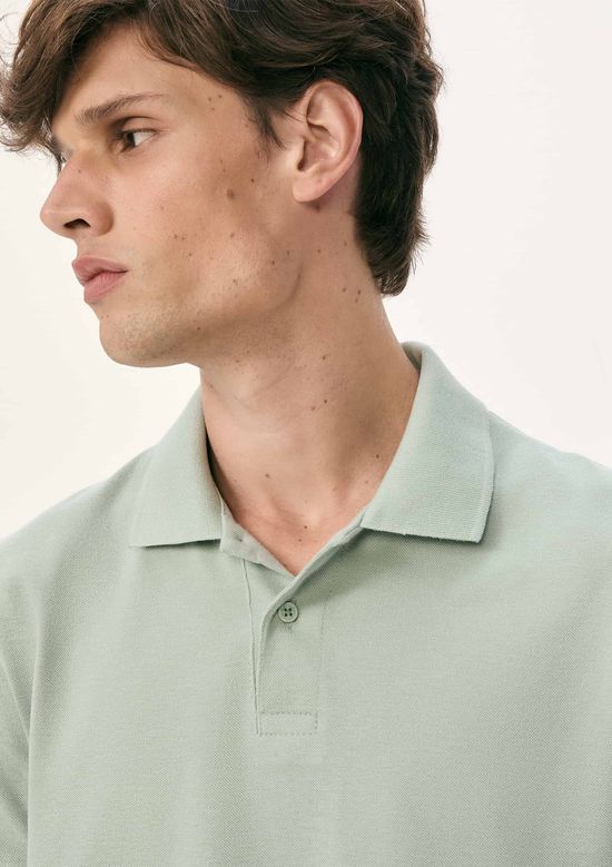 Foto do produto: Camisa Polo Básica Masculina Manga Curta Em Piquet - Verde