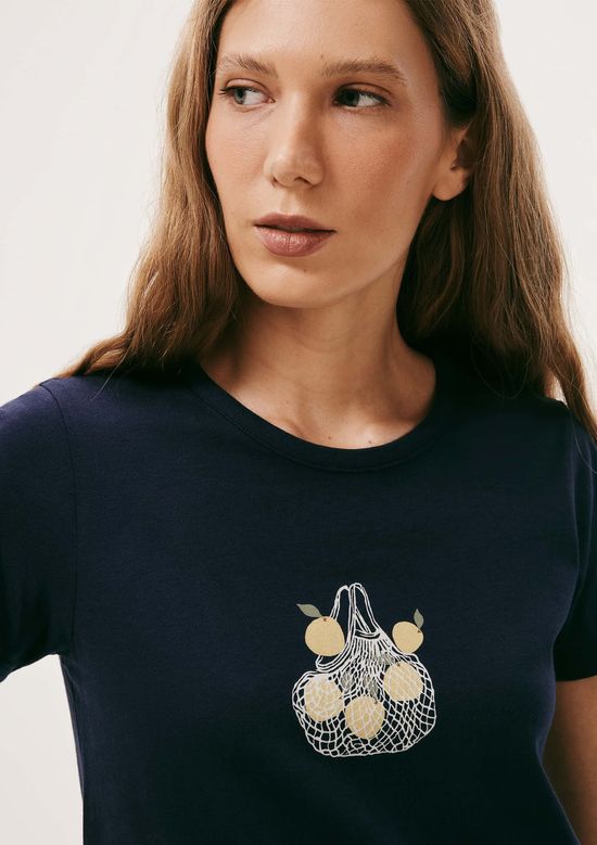 Foto do produto: Pijama Curto Feminino Com Estampa - Azul