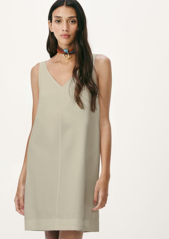 Foto do produto: Vestido Curto Com Decote V - Cinza