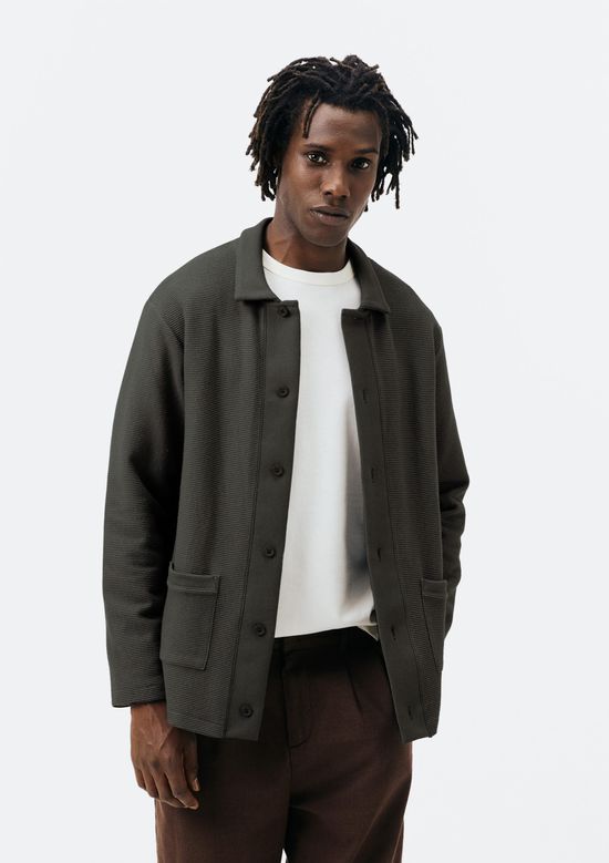 Foto do produto: Cardigan Masculino Comfort Em Interlock - Verde