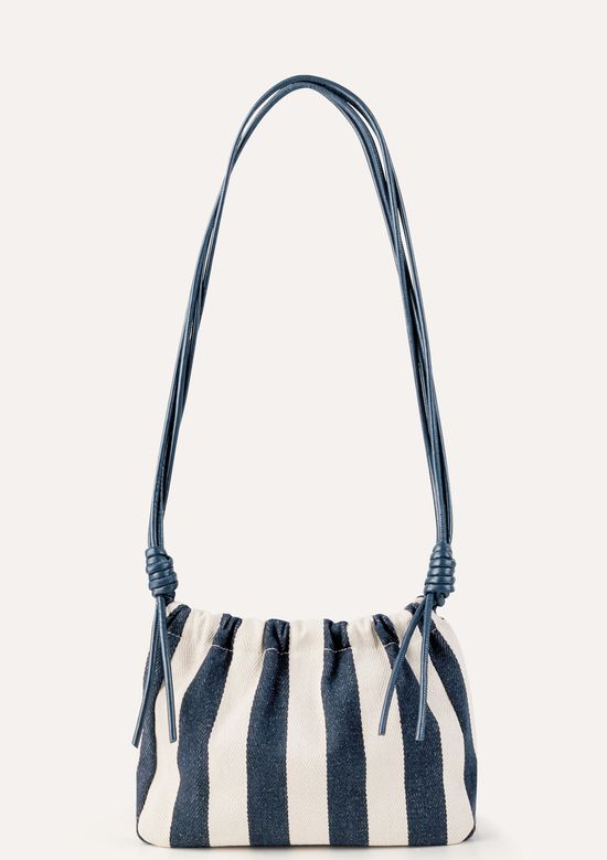 Foto do produto: Bolsa Bucket Feminina Listrada - Azul