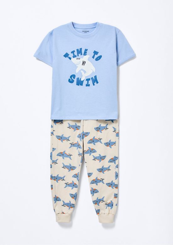 Foto do produto: Pijama Infantil Menino Brilha No Escuro - Azul